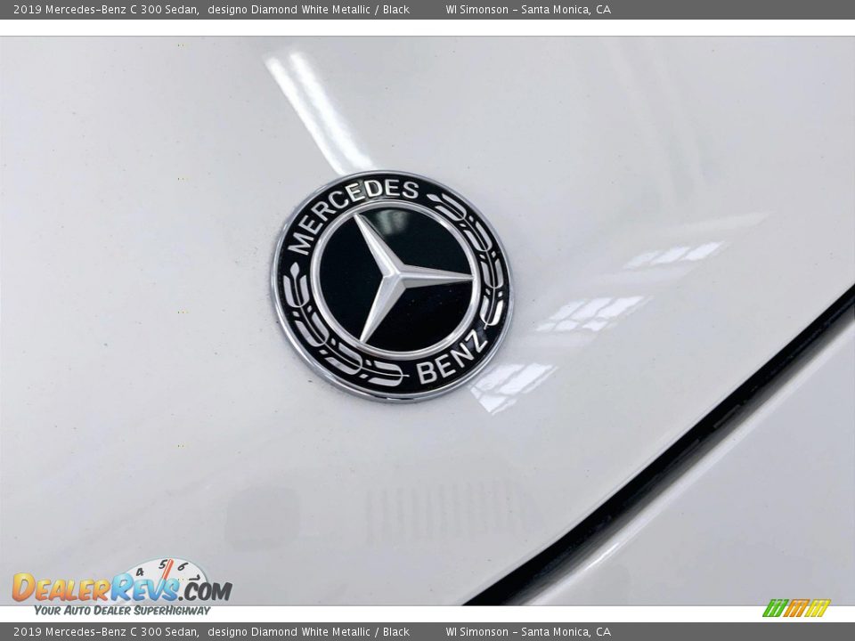 2019 Mercedes-Benz C 300 Sedan designo Diamond White Metallic / Black Photo #30