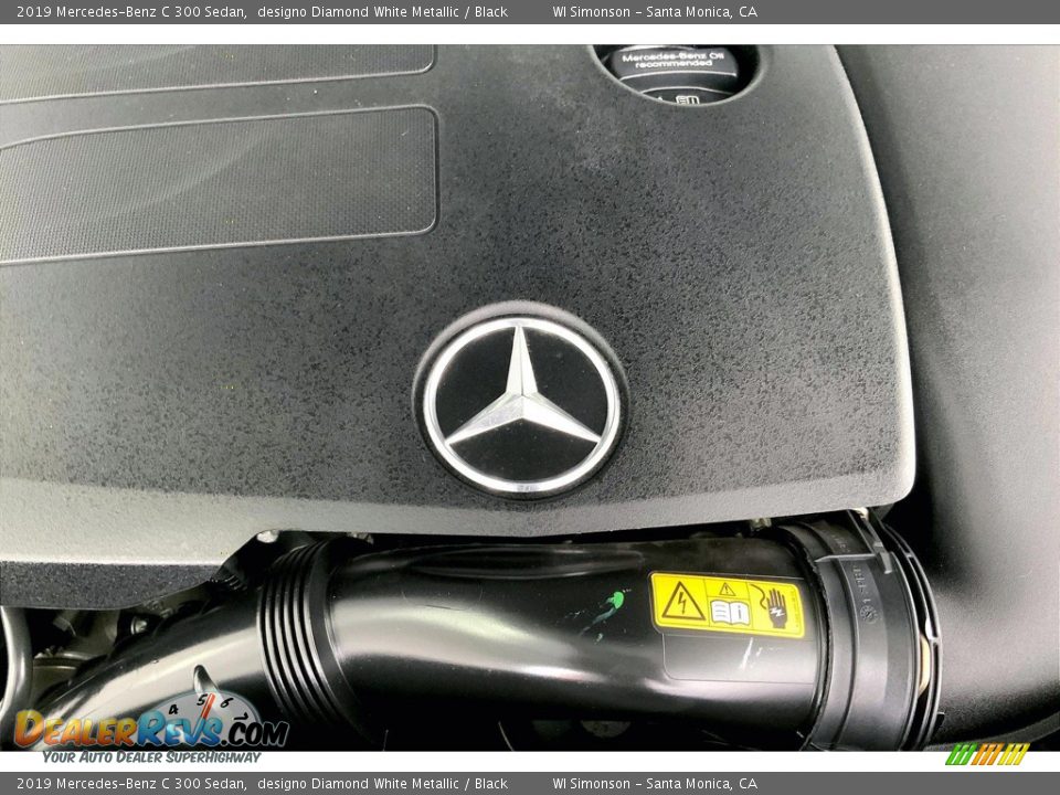 2019 Mercedes-Benz C 300 Sedan designo Diamond White Metallic / Black Photo #32