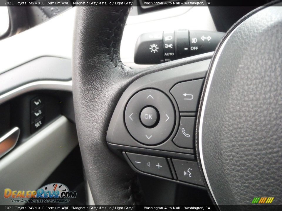 2021 Toyota RAV4 XLE Premium AWD Magnetic Gray Metallic / Light Gray Photo #8