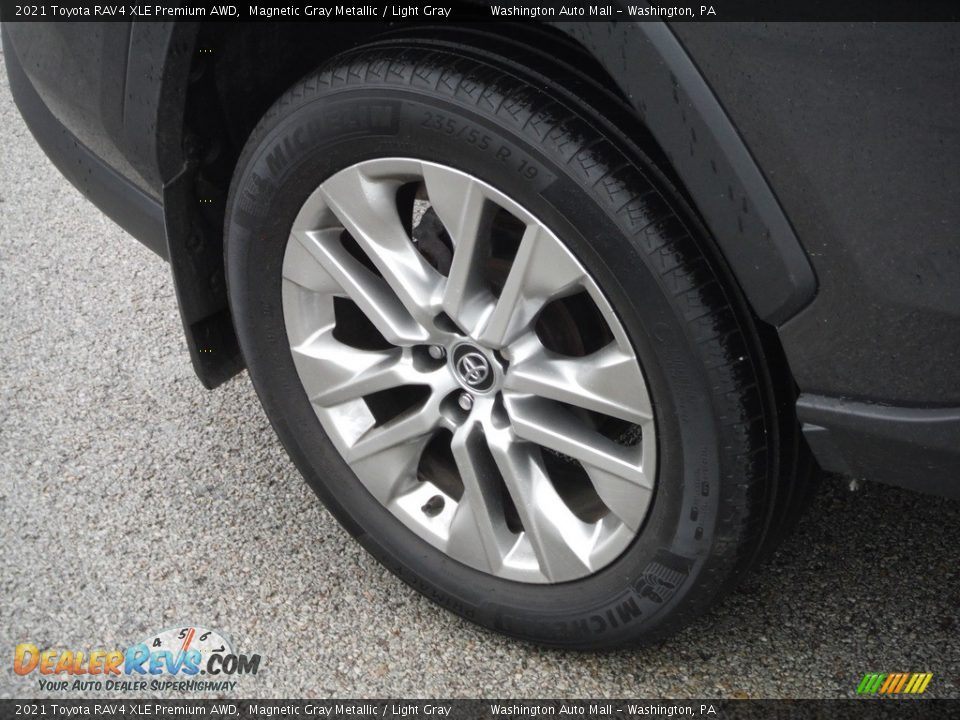 2021 Toyota RAV4 XLE Premium AWD Magnetic Gray Metallic / Light Gray Photo #10