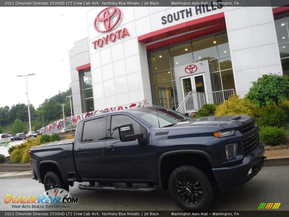 2021 Chevrolet Silverado 2500HD LTZ Crew Cab 4x4 Northsky Blue Metallic / Jet Black Photo #2