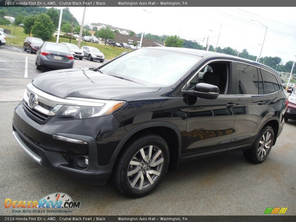 2019 Honda Pilot EX-L AWD Crystal Black Pearl / Black Photo #6