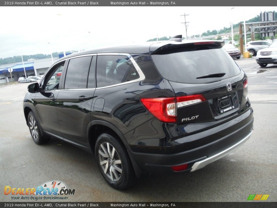 2019 Honda Pilot EX-L AWD Crystal Black Pearl / Black Photo #8