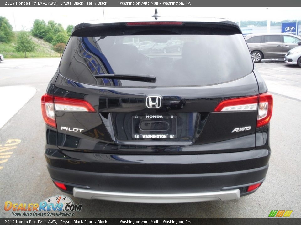 2019 Honda Pilot EX-L AWD Crystal Black Pearl / Black Photo #9