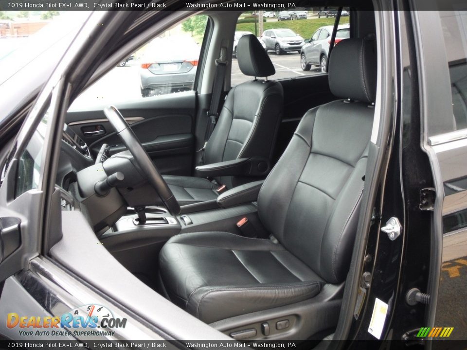 2019 Honda Pilot EX-L AWD Crystal Black Pearl / Black Photo #15