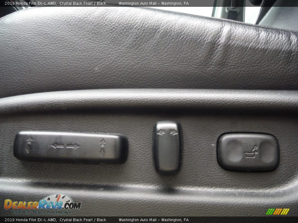2019 Honda Pilot EX-L AWD Crystal Black Pearl / Black Photo #16
