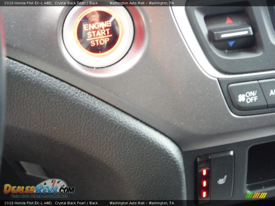 2019 Honda Pilot EX-L AWD Crystal Black Pearl / Black Photo #20