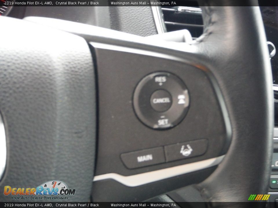 2019 Honda Pilot EX-L AWD Crystal Black Pearl / Black Photo #25