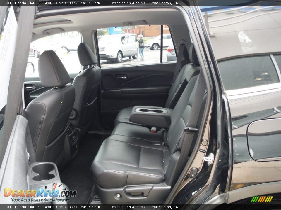 2019 Honda Pilot EX-L AWD Crystal Black Pearl / Black Photo #28