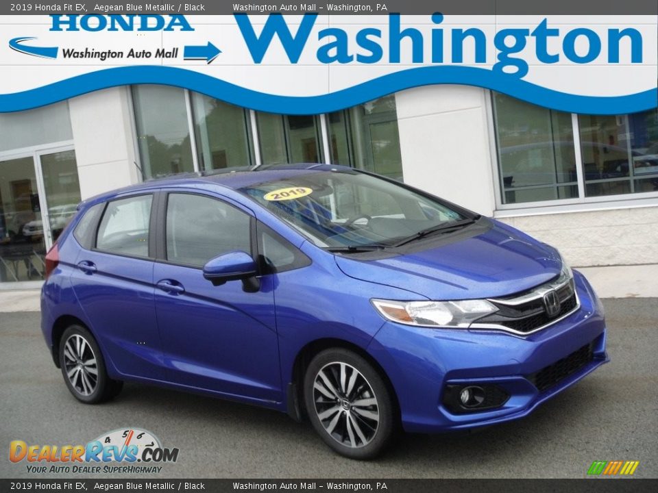 2019 Honda Fit EX Aegean Blue Metallic / Black Photo #1