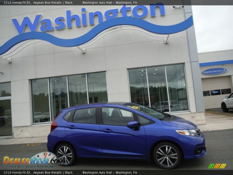 2019 Honda Fit EX Aegean Blue Metallic / Black Photo #2