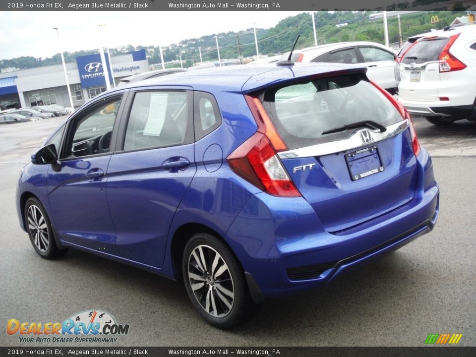 2019 Honda Fit EX Aegean Blue Metallic / Black Photo #8