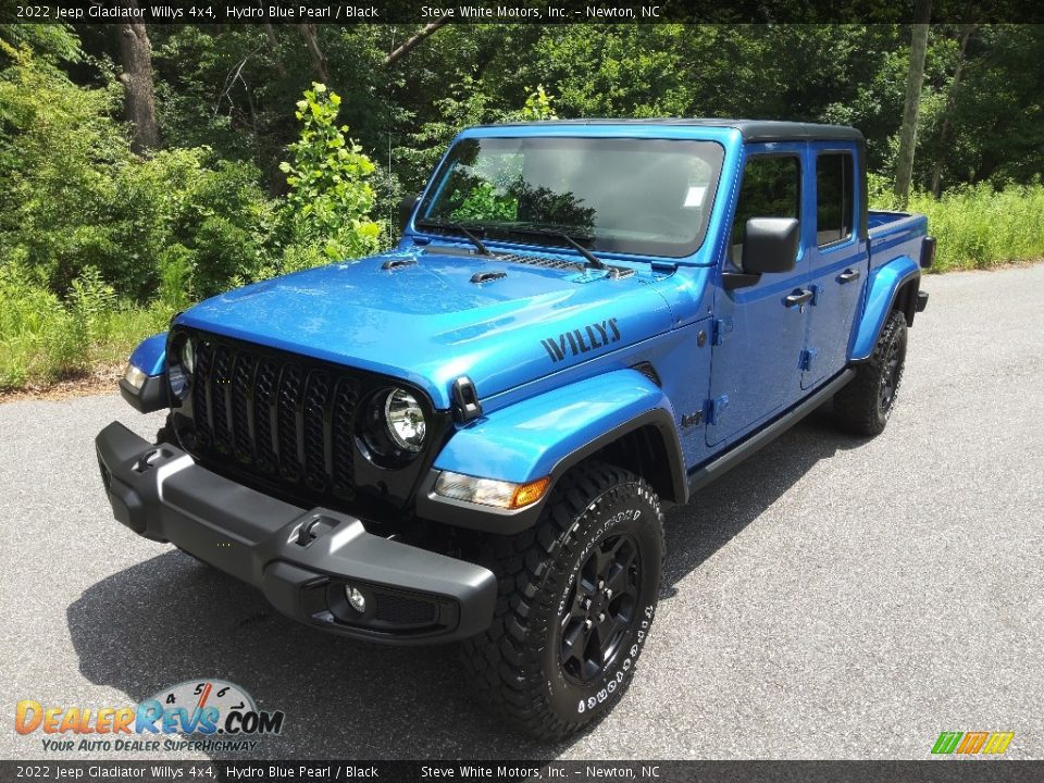 2022 Jeep Gladiator Willys 4x4 Hydro Blue Pearl / Black Photo #2