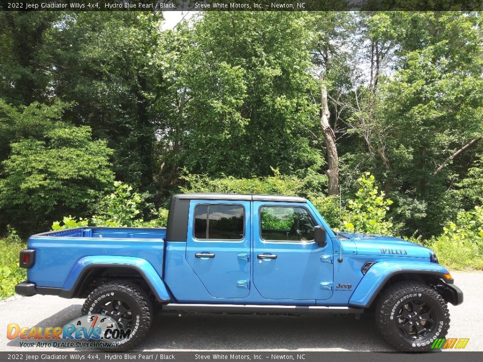 2022 Jeep Gladiator Willys 4x4 Hydro Blue Pearl / Black Photo #5