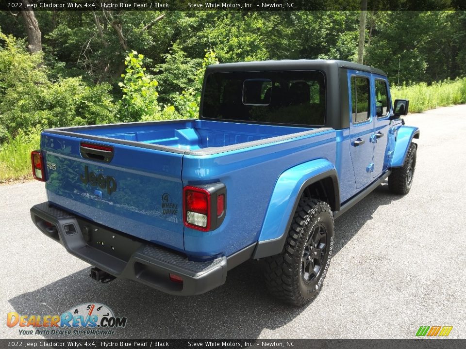 2022 Jeep Gladiator Willys 4x4 Hydro Blue Pearl / Black Photo #6