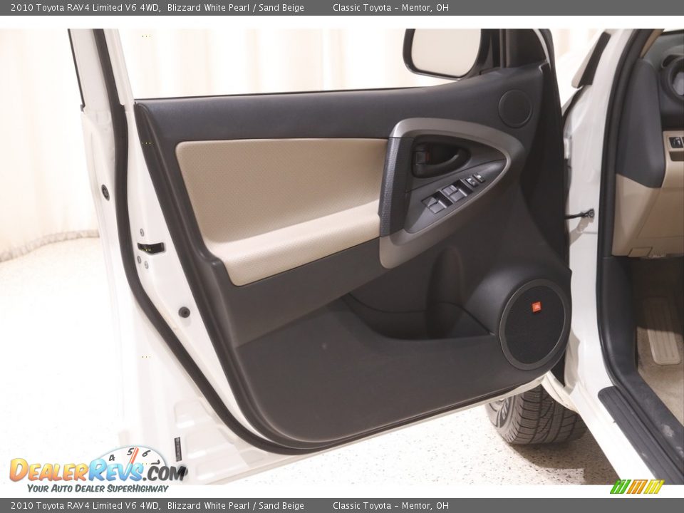 2010 Toyota RAV4 Limited V6 4WD Blizzard White Pearl / Sand Beige Photo #4