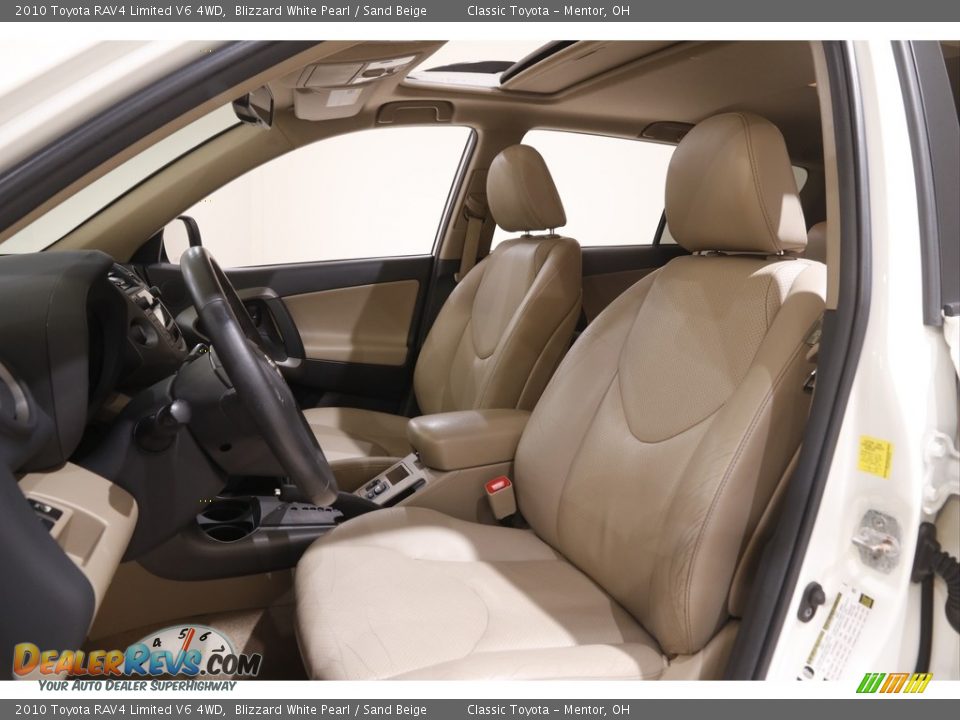 2010 Toyota RAV4 Limited V6 4WD Blizzard White Pearl / Sand Beige Photo #5