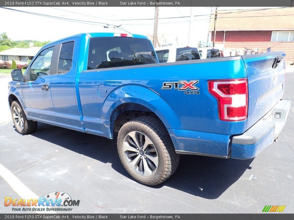 2019 Ford F150 STX SuperCab 4x4 Velocity Blue / Black Photo #2