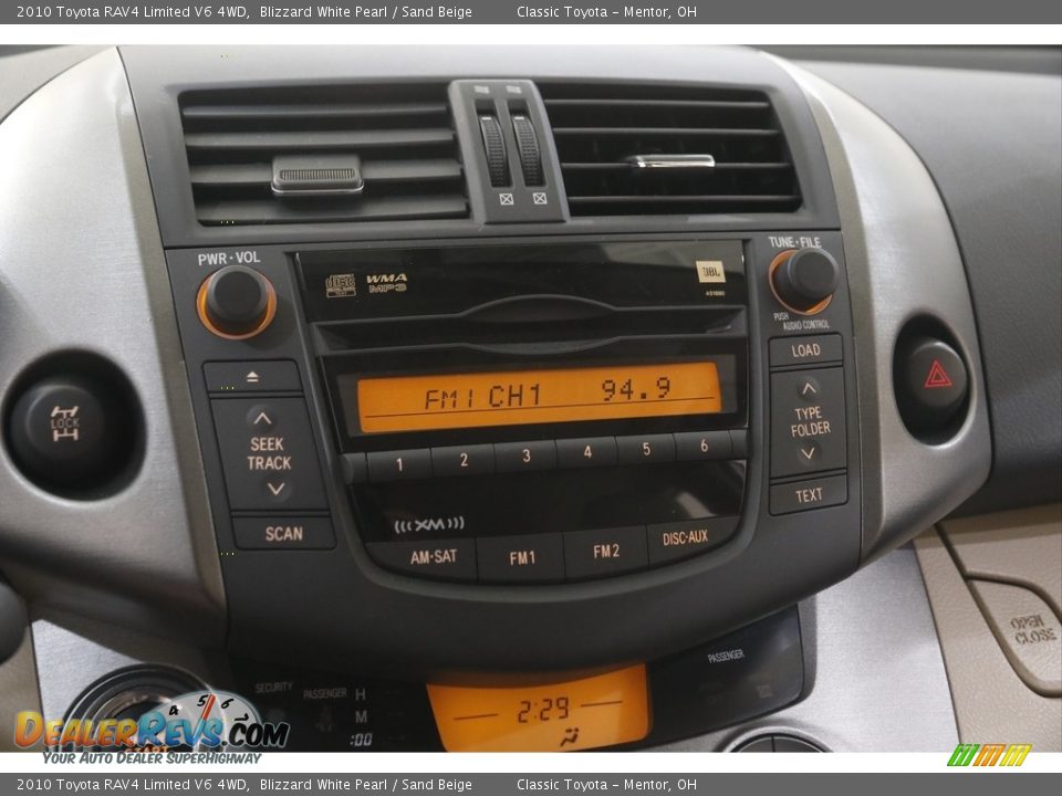 2010 Toyota RAV4 Limited V6 4WD Blizzard White Pearl / Sand Beige Photo #10
