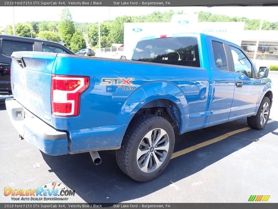 2019 Ford F150 STX SuperCab 4x4 Velocity Blue / Black Photo #3