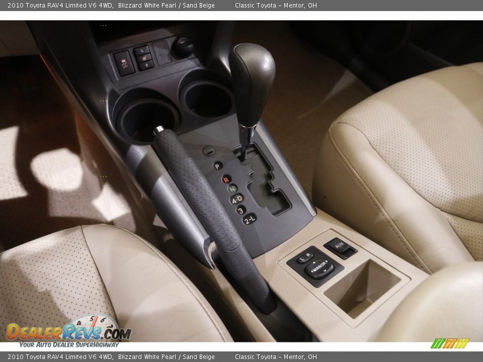 2010 Toyota RAV4 Limited V6 4WD Blizzard White Pearl / Sand Beige Photo #12