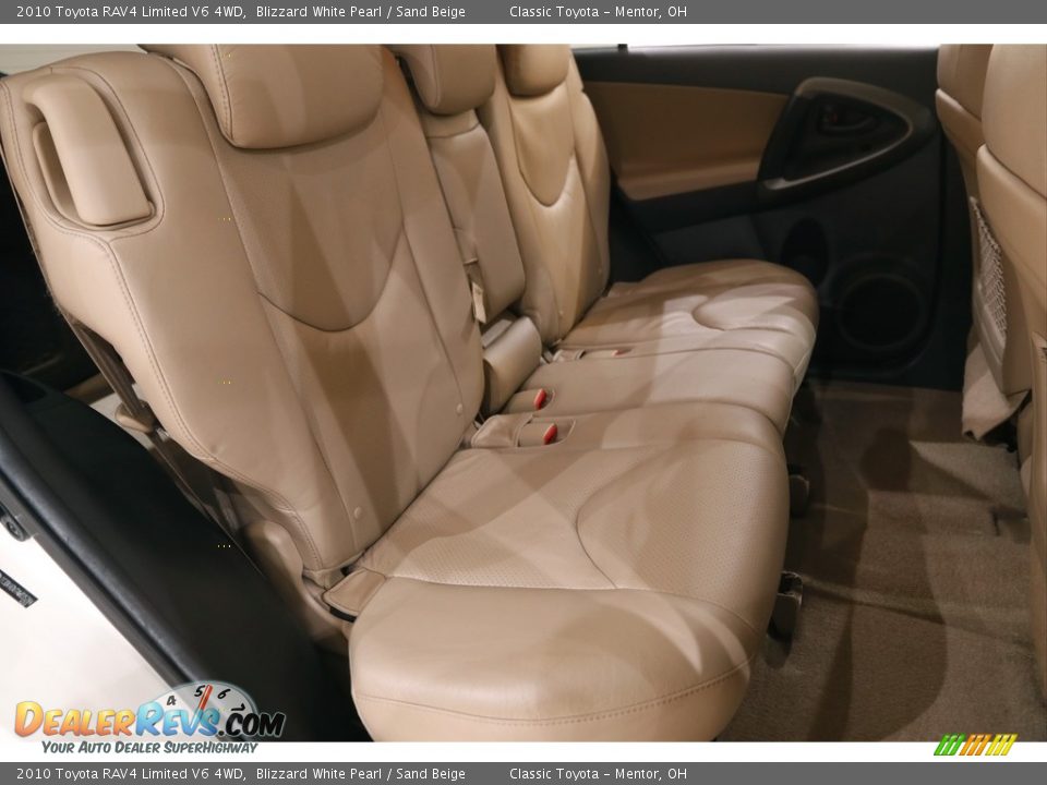 2010 Toyota RAV4 Limited V6 4WD Blizzard White Pearl / Sand Beige Photo #14