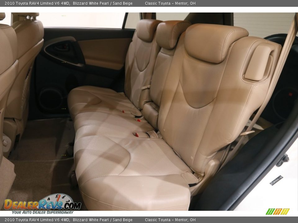 2010 Toyota RAV4 Limited V6 4WD Blizzard White Pearl / Sand Beige Photo #15