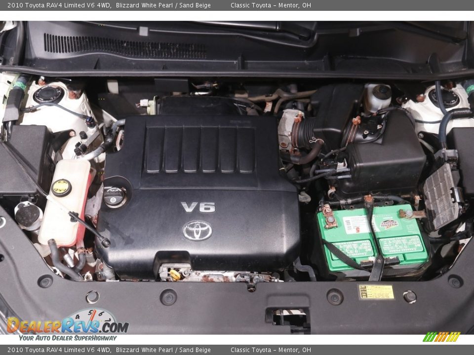 2010 Toyota RAV4 Limited V6 4WD Blizzard White Pearl / Sand Beige Photo #17