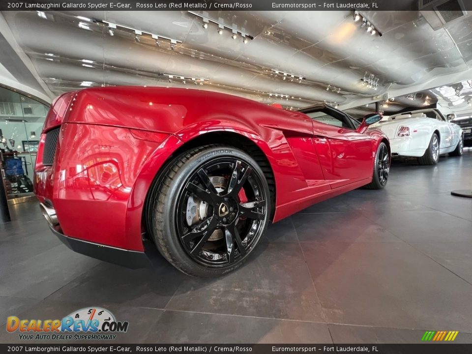 2007 Lamborghini Gallardo Spyder E-Gear Rosso Leto (Red Metallic) / Crema/Rosso Photo #13