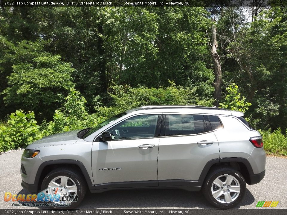 2022 Jeep Compass Latitude 4x4 Billet Silver Metallic / Black Photo #1