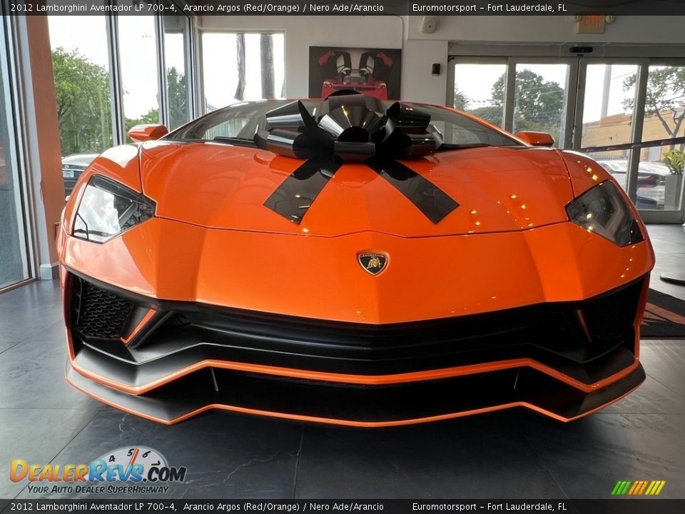 2012 Lamborghini Aventador LP 700-4 Arancio Argos (Red/Orange) / Nero Ade/Arancio Photo #2