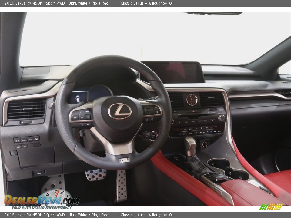 Dashboard of 2016 Lexus RX 450h F Sport AWD Photo #6