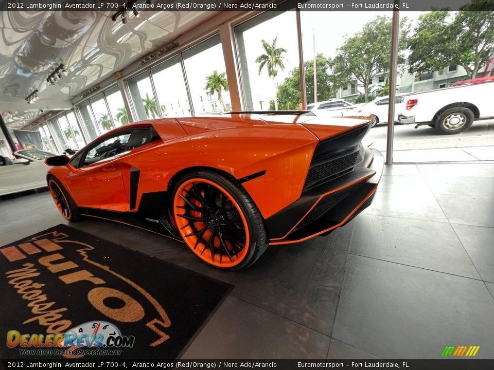 2012 Lamborghini Aventador LP 700-4 Arancio Argos (Red/Orange) / Nero Ade/Arancio Photo #14