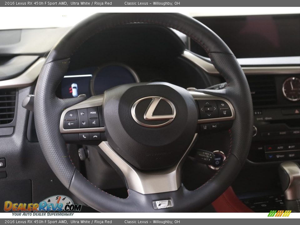 2016 Lexus RX 450h F Sport AWD Steering Wheel Photo #7