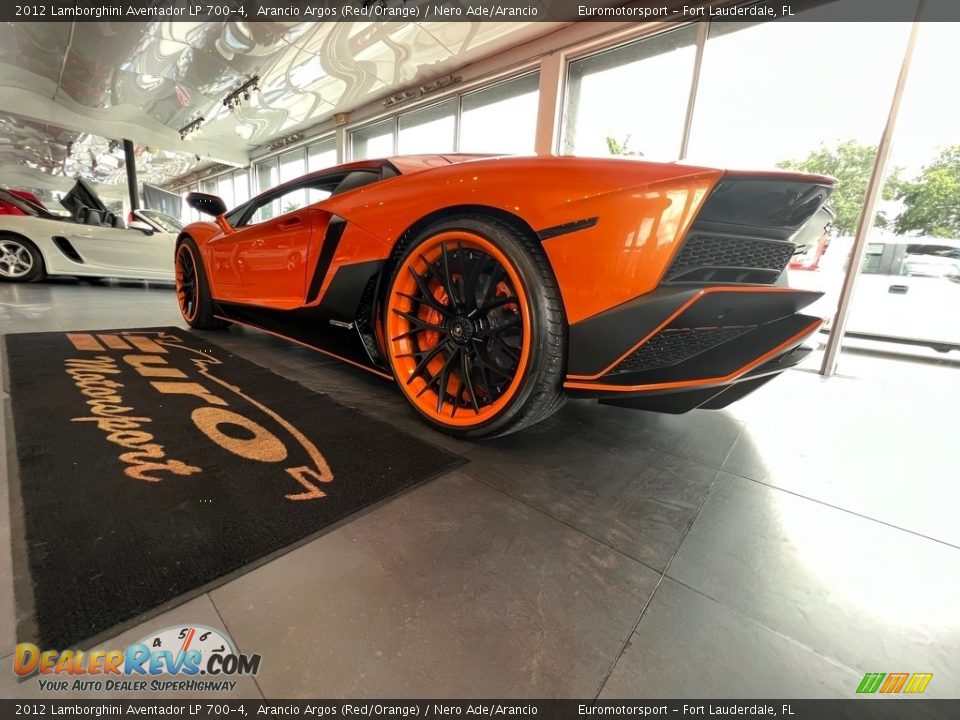 2012 Lamborghini Aventador LP 700-4 Arancio Argos (Red/Orange) / Nero Ade/Arancio Photo #15