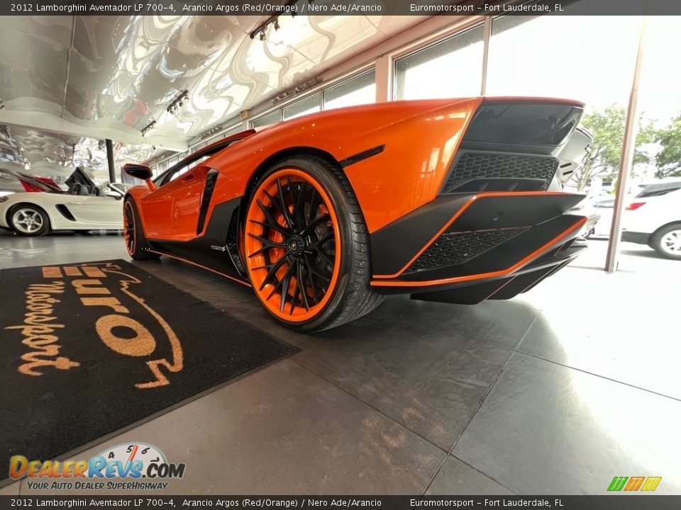 2012 Lamborghini Aventador LP 700-4 Arancio Argos (Red/Orange) / Nero Ade/Arancio Photo #17