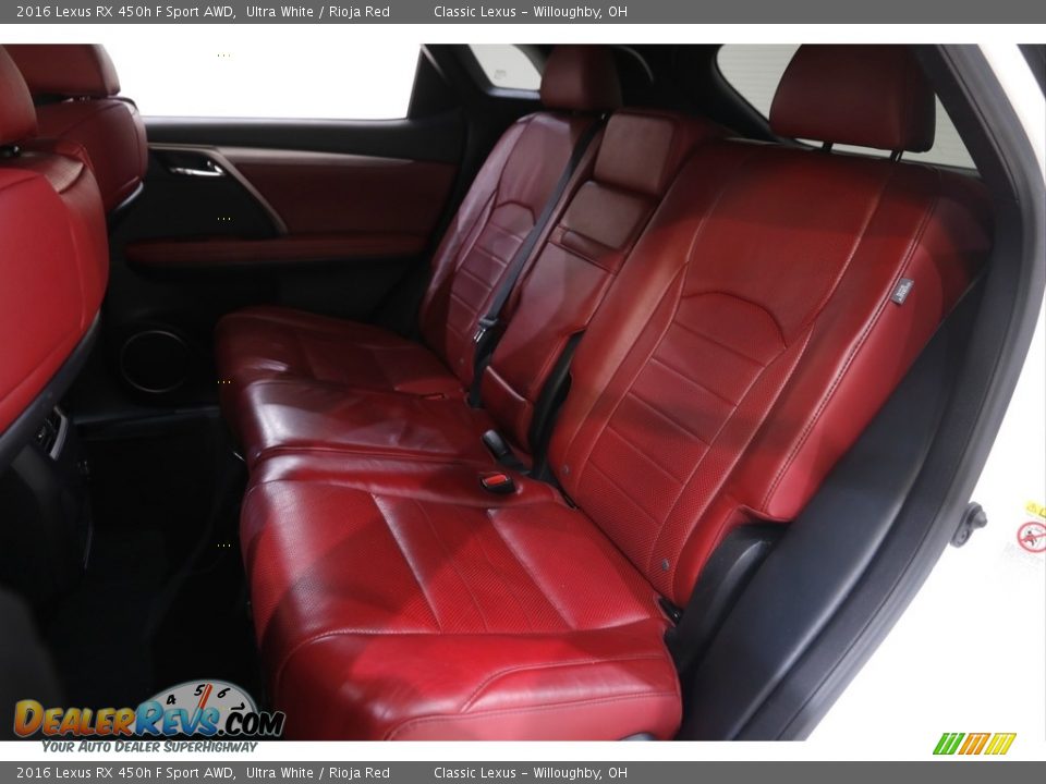 Rear Seat of 2016 Lexus RX 450h F Sport AWD Photo #21