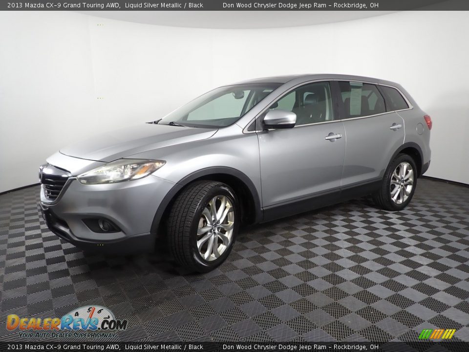 2013 Mazda CX-9 Grand Touring AWD Liquid Silver Metallic / Black Photo #7