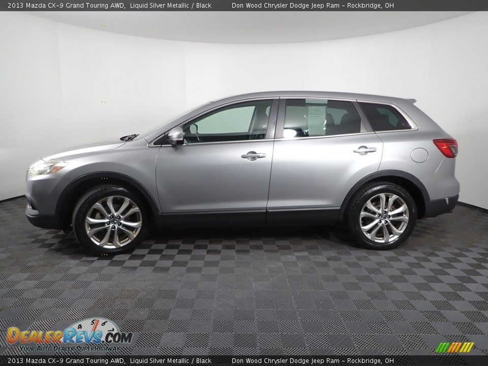 2013 Mazda CX-9 Grand Touring AWD Liquid Silver Metallic / Black Photo #8