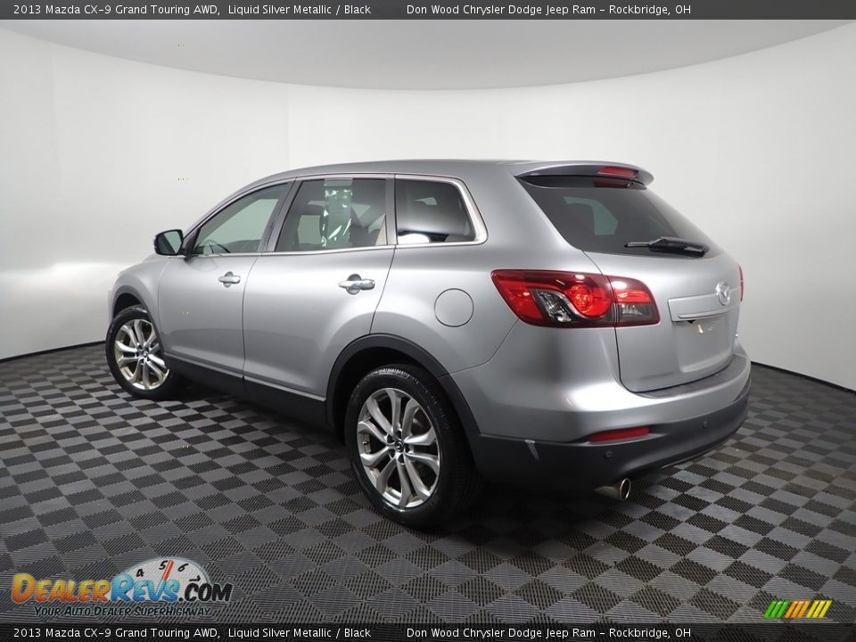 2013 Mazda CX-9 Grand Touring AWD Liquid Silver Metallic / Black Photo #9