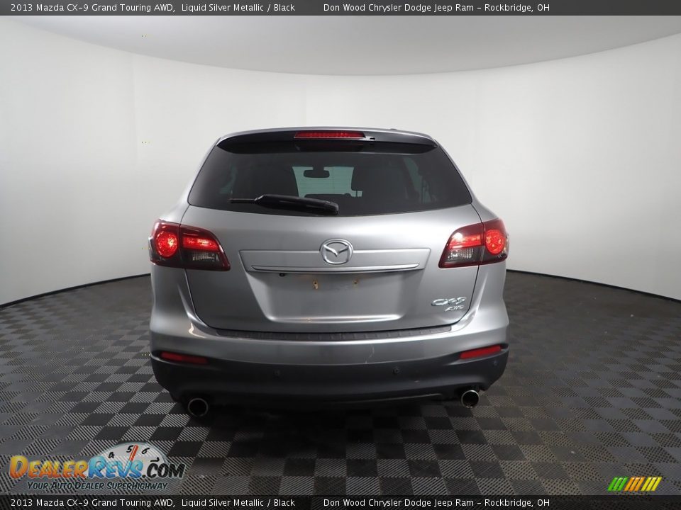 2013 Mazda CX-9 Grand Touring AWD Liquid Silver Metallic / Black Photo #10