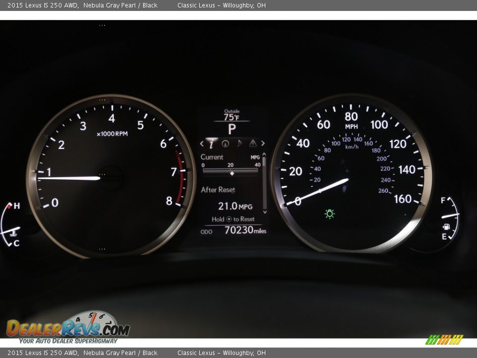 2015 Lexus IS 250 AWD Gauges Photo #8