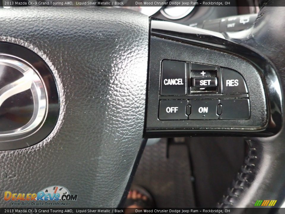 2013 Mazda CX-9 Grand Touring AWD Liquid Silver Metallic / Black Photo #19