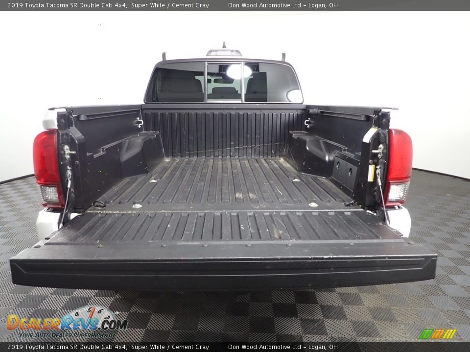 2019 Toyota Tacoma SR Double Cab 4x4 Super White / Cement Gray Photo #9
