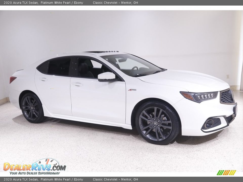 2020 Acura TLX Sedan Platinum White Pearl / Ebony Photo #1