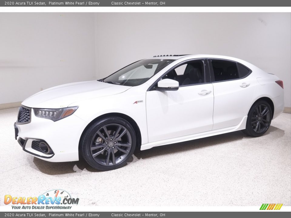 2020 Acura TLX Sedan Platinum White Pearl / Ebony Photo #3