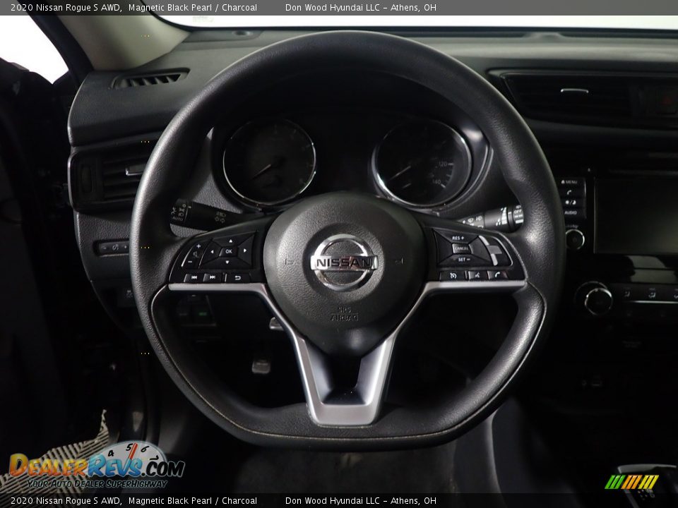 2020 Nissan Rogue S AWD Magnetic Black Pearl / Charcoal Photo #27