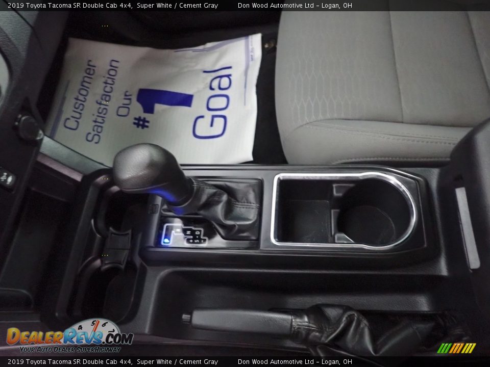 2019 Toyota Tacoma SR Double Cab 4x4 Super White / Cement Gray Photo #20