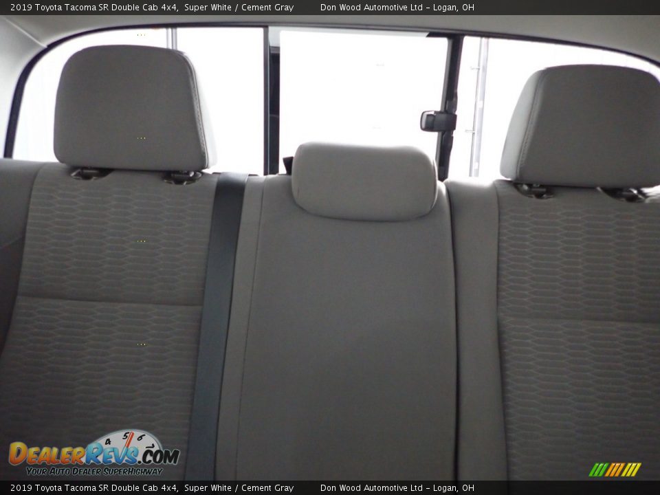 2019 Toyota Tacoma SR Double Cab 4x4 Super White / Cement Gray Photo #21