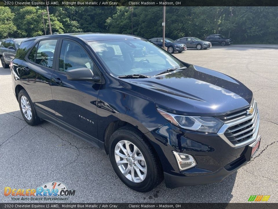 2020 Chevrolet Equinox LS AWD Midnight Blue Metallic / Ash Gray Photo #4